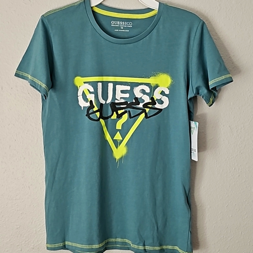 Boys Guess tshirt green